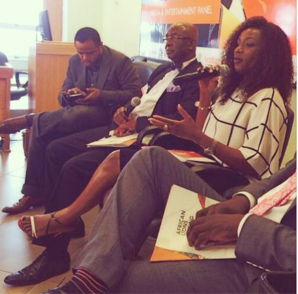 Sam Onyemelukwe, Genevieve Nnaji, Sam, and Audu Maikori