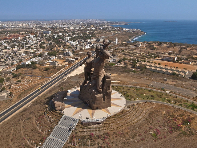 Monument to African Renaissance dakar senegal africa