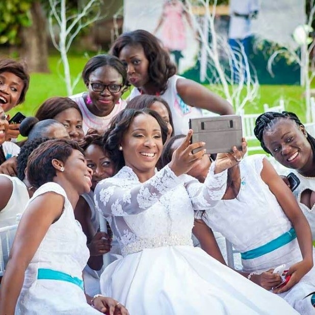 naa ashorkor engagement dress A beautiful bride with a pure heart who can find. It is a priceless moment to see sisters with a strong bond. Ghanaian actress, Naa Ashorkor has proven that blood is thicker