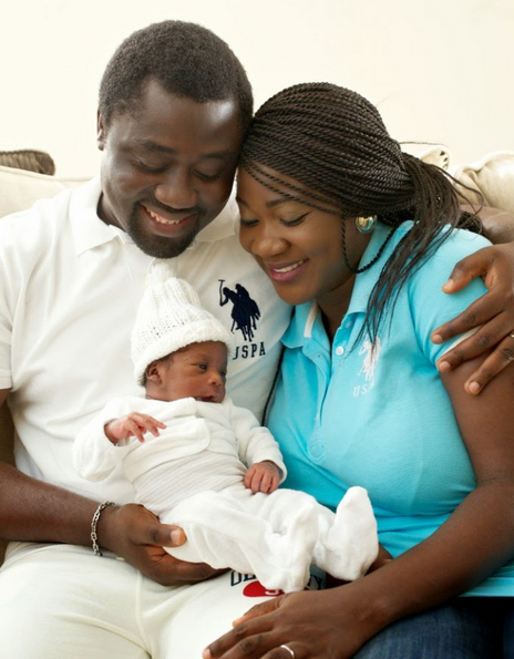 Mercy Johnson shows off her adorable 1 month old son and family