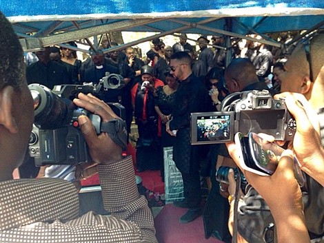 Majid Michel Buries Mum