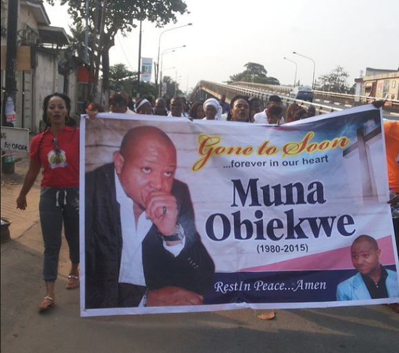 Candle Light Procession For Actor Muna Obiekwe.. 2