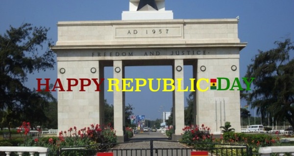 Happy republic day ghana