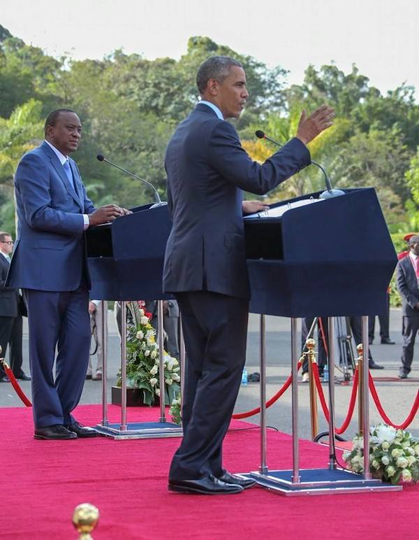 President Barack Obama and President Uhuru Kenyatta .