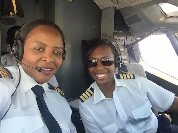 Captain Chipo M. Matimba and Captain Elizabeth Simbi Petros.