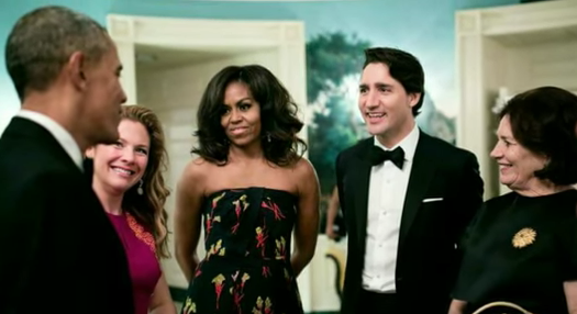 obama michelle and canadian pm