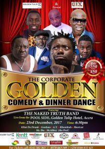 Laugh out loud with the most notable African comedians, AY, Mr Ibu, Klint Da Drunk,  Gordons, Mc Abbey (the Prof), Shortcut, Khemikals and more.