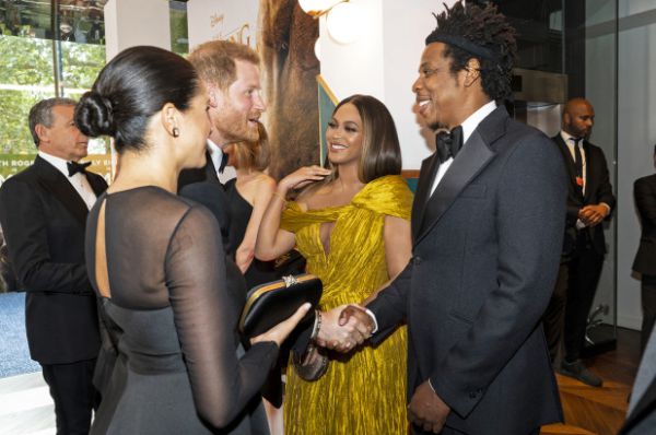 Beyonce The Lion King Prince Harry, Meghan Markle, the Duchess of Sussex , Beyoncé and Jay Z