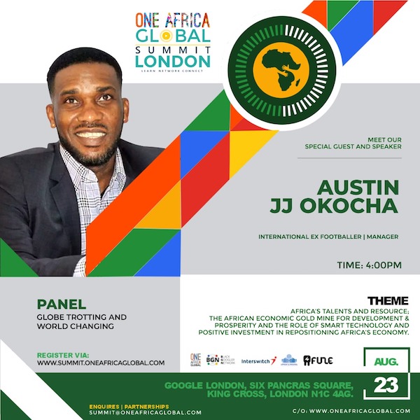 Talent Manager | Ex International Footballer - Austin JJ Okocha