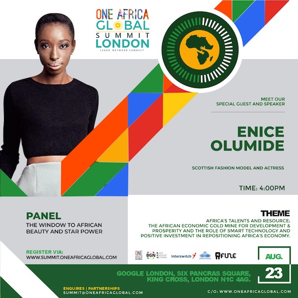 Scottish Fashion Model and Actress - Eunice Olumide