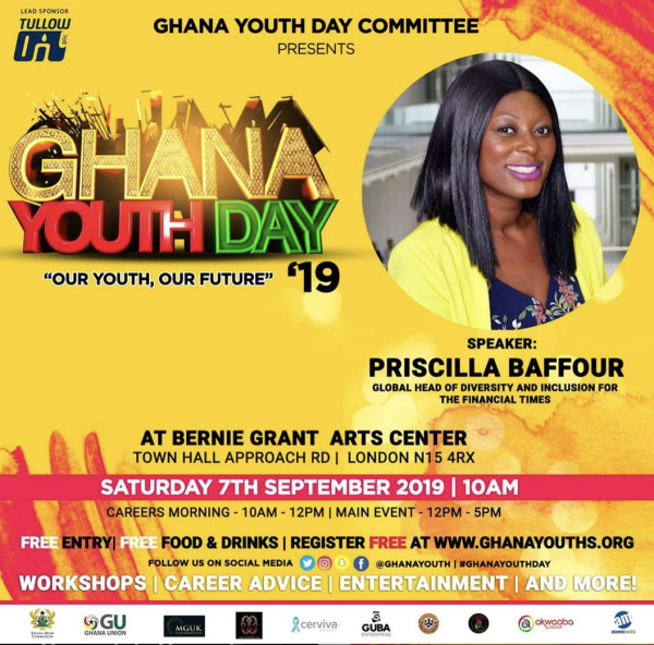 Priscilla Baffour - Global Head of Diversity and Inclusion, Financial Times - Speaker @ Ghana Youth Day 2019 