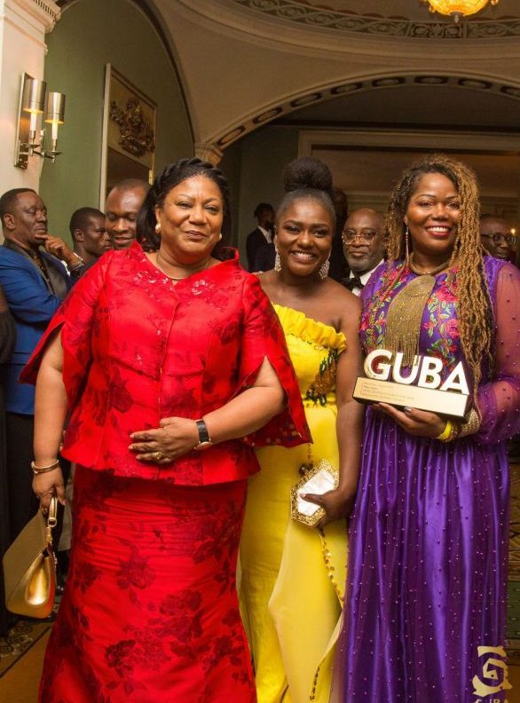 L-R H.E Rebecca Akufo-Addo, Dentaa & Mary Spio (African Innovator of the Year Award )